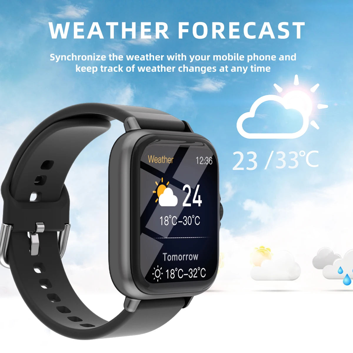 Smart Watch 1.83'' Waterproof Sports Tracker