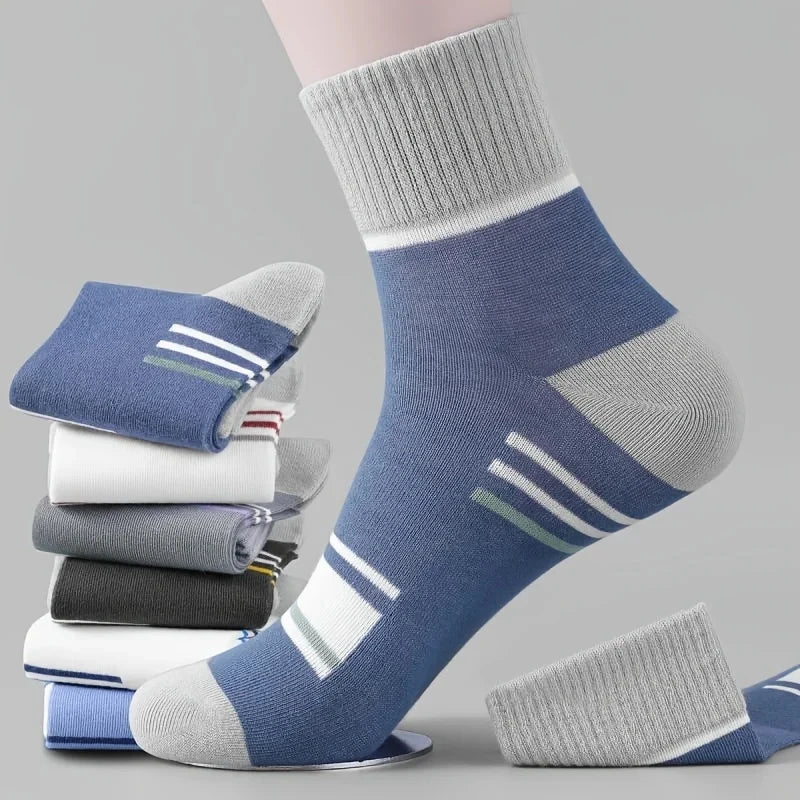 Fashion Men’s Cotton Ankle Socks – Comfortable Fit